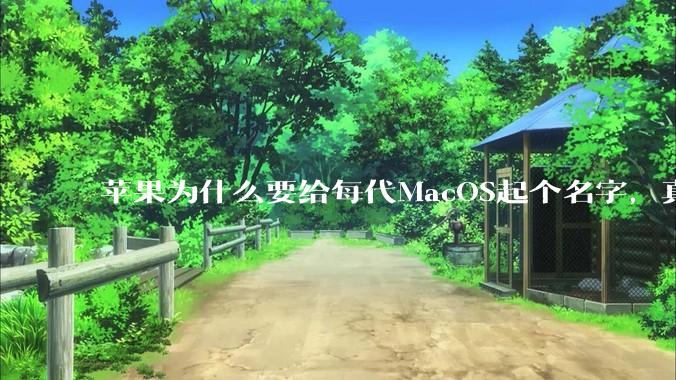 苹果为什么要给每代MacOS起个名字，真以为人们记得住分得清吗？